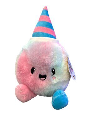 Gigglescape Party Hat Funny Plush Toy Rainbow Colors Soft & Cuddly Gift